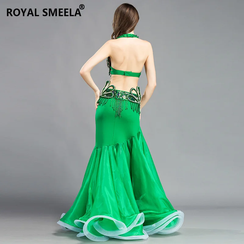 Oriental Dance Costumes Belly Dancing Costume Women Seashell Bra And Belt Skirt Maxi Skirt Carnival Costume Sexy Mermaid Outfit