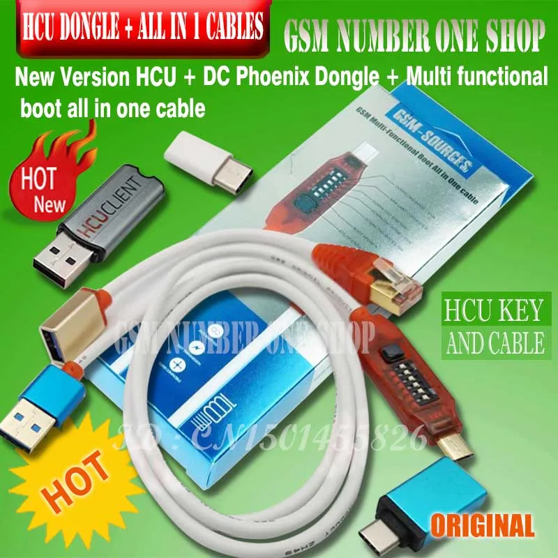 HCU Client HCU Dongle+DC Phoenix and Phone converter for Huawei with Micro USB RJ45 Multifunction boot all in 1 cable