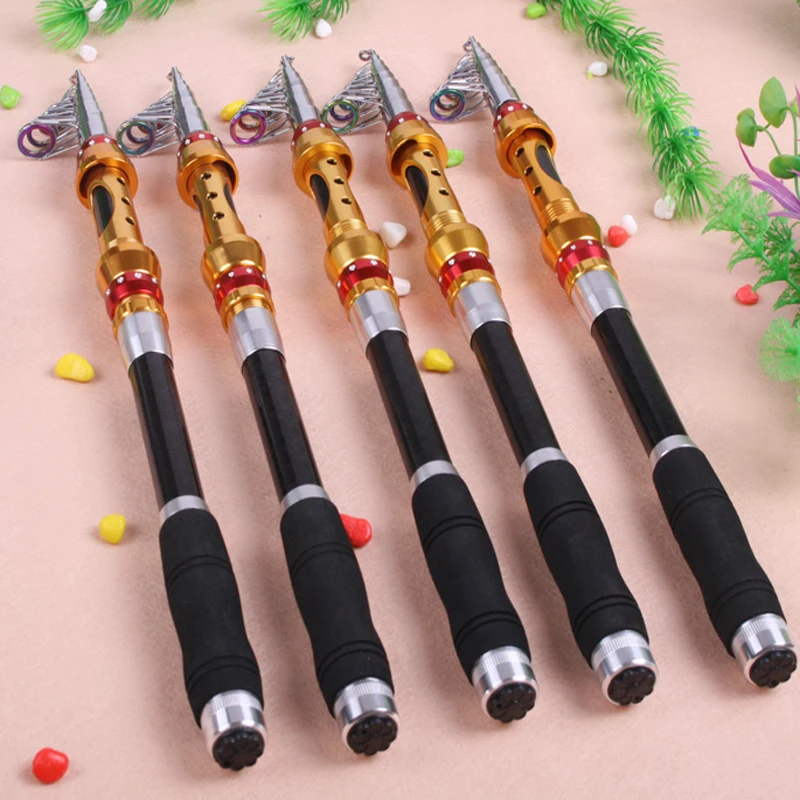 2015 Free shipping 1.8m 2.1m 2.4m 2.7m 3m carbon Fishing Rod Combo carp telescopic fishing rod with spinning casting reel