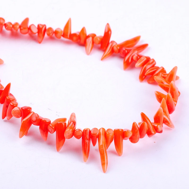 1pack/Lot High Quality Irregular Little Chilli Shape Orange Coral Loose Spacer Beads Diy For Bracelet Necklace Jewelry Making