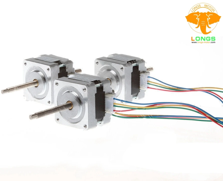 EU free ship[3-8days ship] 3PCS Linear Stepper Motor 12V 0.01 Step 100mm Stroke 16HSL3404 for CNC Router Cut Laser Engraving