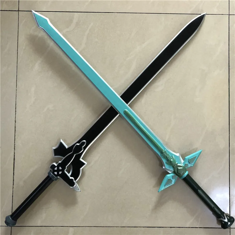 80cm Sword Art Online SAO 1:1 Asuna Weapon Action Figure Kirigaya Kazuto Elucidator/Dark Repulser Cosplay Sword PU Foam Kids Toy