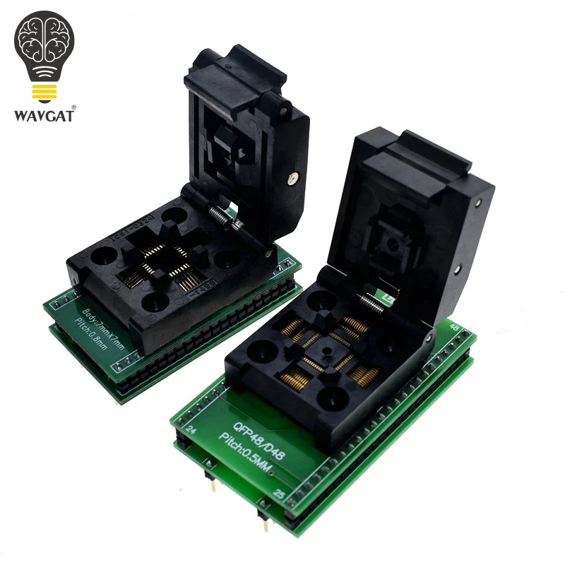 QFP48 do DIP48 TQFP32 QFP32 do DIP3 gniazdo testowe IC 0.5mm Picth LQFP48 do DIP48 Adapter do programowania/TQFP48 do DIP48 Adapter
