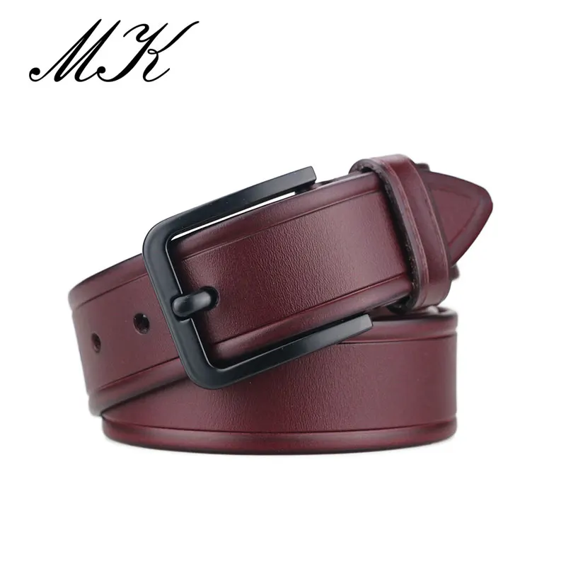 Maikun Men\'s Leather Belts Luxury Brand Strap Male Belts for Men Fashion Classice Vintage Pin Buckle for Jeans