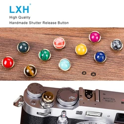 LXH New Arrival Pure Handmade Copper inlaid stone Camera Shutter Release Button For Fujifilm X-PRO2/X-E2S/X10/X20/X30/X100/X100T