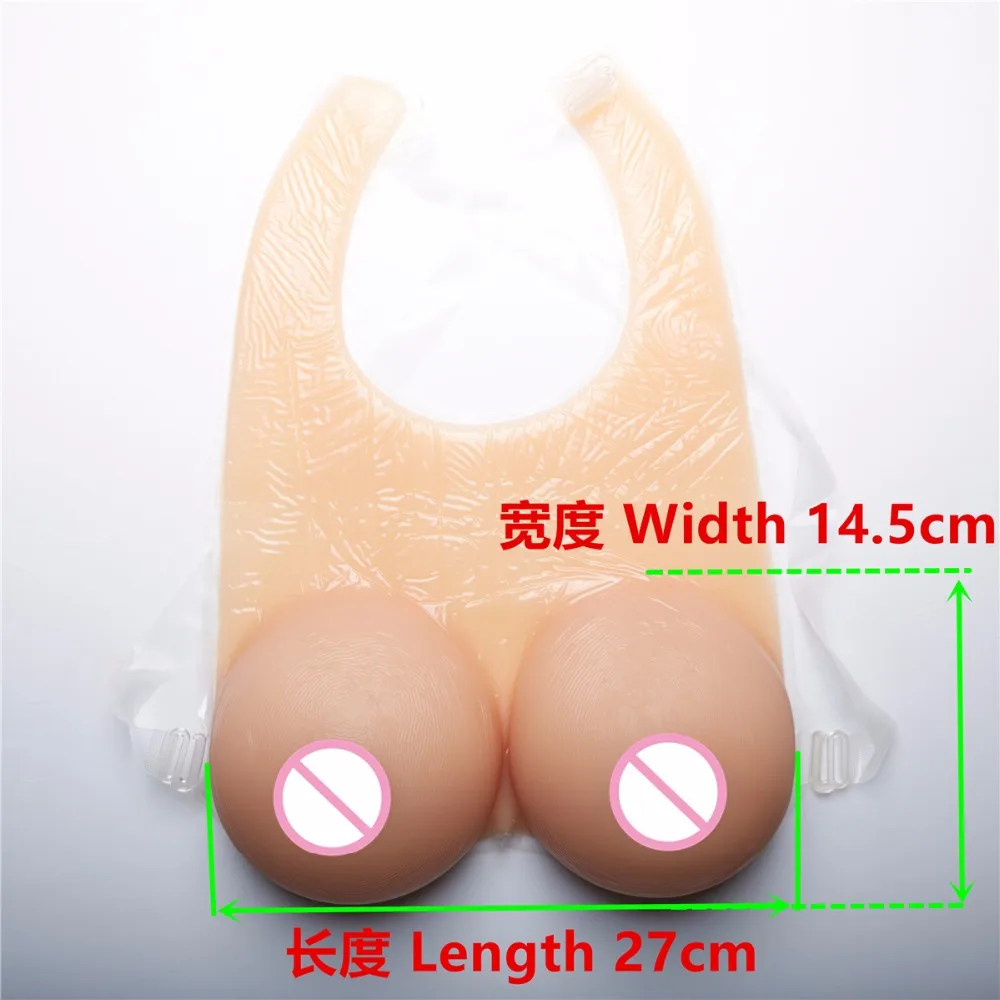 1200g DD Cup  Strap Breast Forms Fake Boobs Silicone Crossdresser Transgender Enhancer Implant Full Waterdrop Boobs Cross image 3