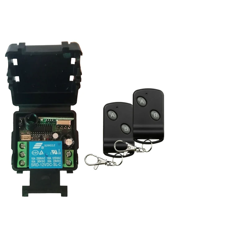 

DC12V 24V 1CH 1 CH 10A Wireless Remote Control Switch System Receiver+cat eye Transmitters Gate Garage Door/window