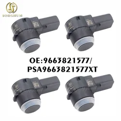 4PCS PDC Parking Sensor For Peugeot 307 308 407 Rcz Partner Citroen C4 C5 C6 9663821577XT PSA9663821577 6590A5 6590 EF