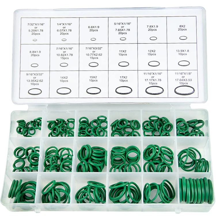 270 Pcs 18 Sizes Kit Air Conditioning O Rings Oring Garage Set Car Auto Vehicle Repair With Case