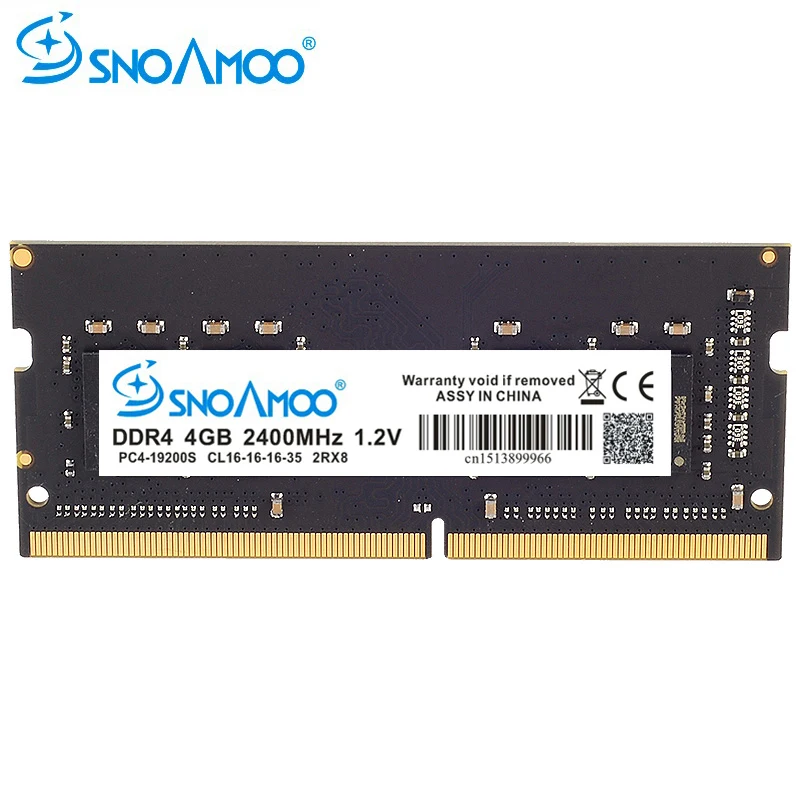 

SNOAMOO Ноутбук DDR4 4 ГБ 8 ГБ 2133 МГц 2400 МГц Оперативная память для ноутбука Sodimm Поддержка памяти Memoria