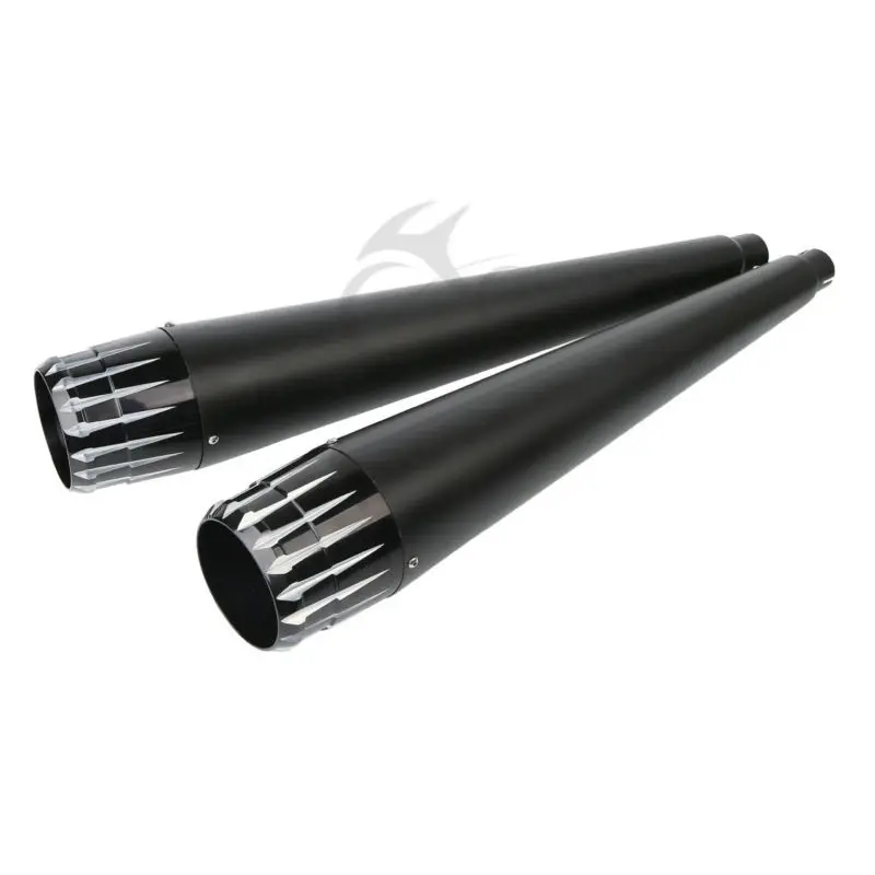 

Motorbike 75 cm Black 4" Slip-on Mufflers Exhaust Pipes For Harley Touring Electra Street Glide 1995-2016 with Exhaust End Cap