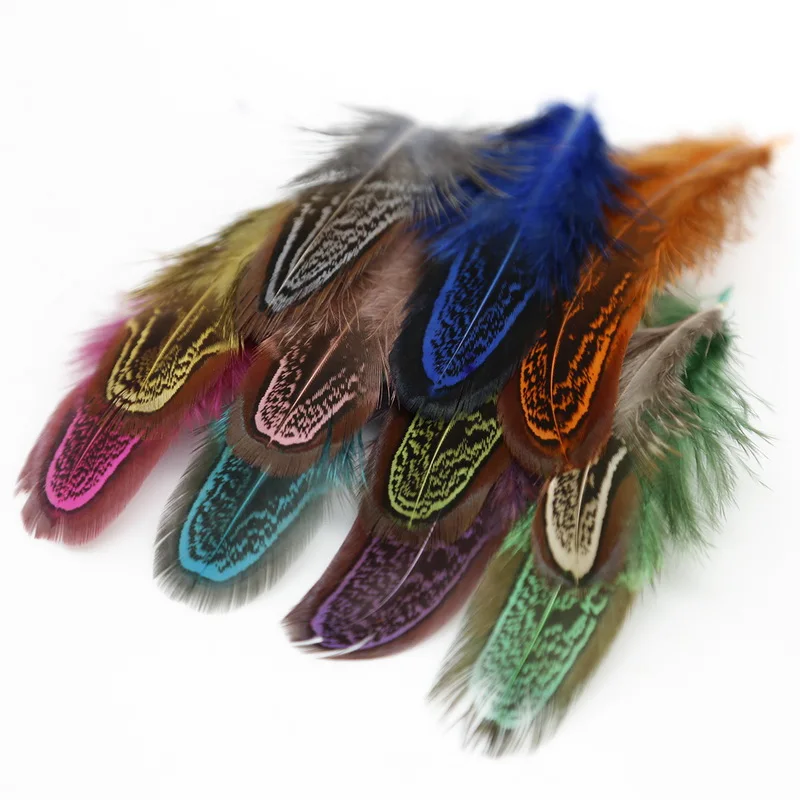 50pcs 4-8cm Multi-colour Pheasant Plume Feather Natural Feathers for Home Decor Party Decorative & DIY Craft Jewelry Making