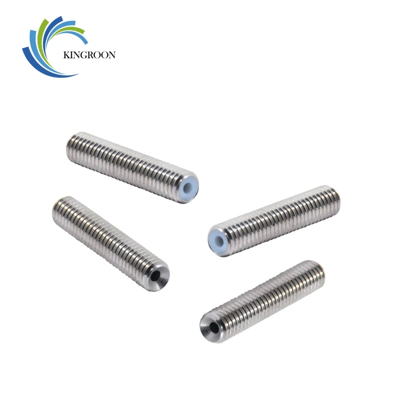 MK8 MK9 PTFE Throat Stainless Steel Throat M6 30mm 40mm Threaded For 1.75mm Filament 3D Printer Parts Tube