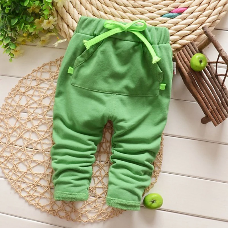2024 Spring Autumn new Baby Harem Pants 100% Cotton Good quality Baby Boy Pants Girls Casual Pants Baby Pants
