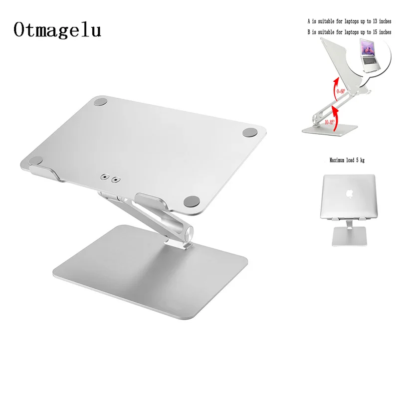 

Aluminum Alloy Laptop Cooling Holder Portable Folding Adjustable Notebook Support For MacBook Air Pro Stand Laptop Accessories