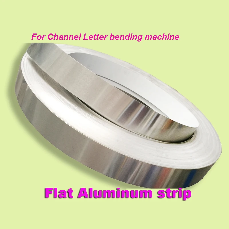 Flat Aluminium Channel Letter Signs Coil Trim Cap 3D Luminous Material  Bending Machine 4cm 100 meters