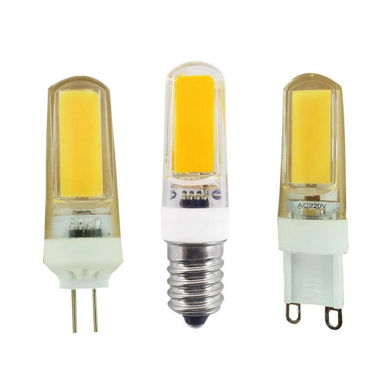 

G9 G4 E14 Светодиодный 220V 3W Светодиодная лампа 2609 SMD светильник лампа COB угол луча Люстра Свет s заменить галогенные