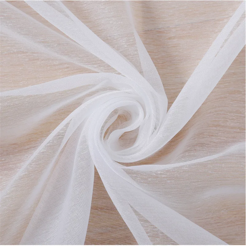 300cm Height White Sheer Curtain Bedroom Tulle Cafe Use Curtains Promotional All Match Sheer Curtains