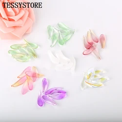 10pcs Chrysanthemum Petals Lampwork Beads Multi Gradient Color Glass Beads For Jewelry Making Bracelet Handmade DIY Accessories