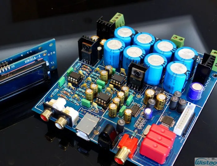 IWISTAO HIFI DAC Decoder AK4118 Software Control Supports coaxial Fiber optic USB PCM1794A PCM2704 (Model No: WDAC-10)