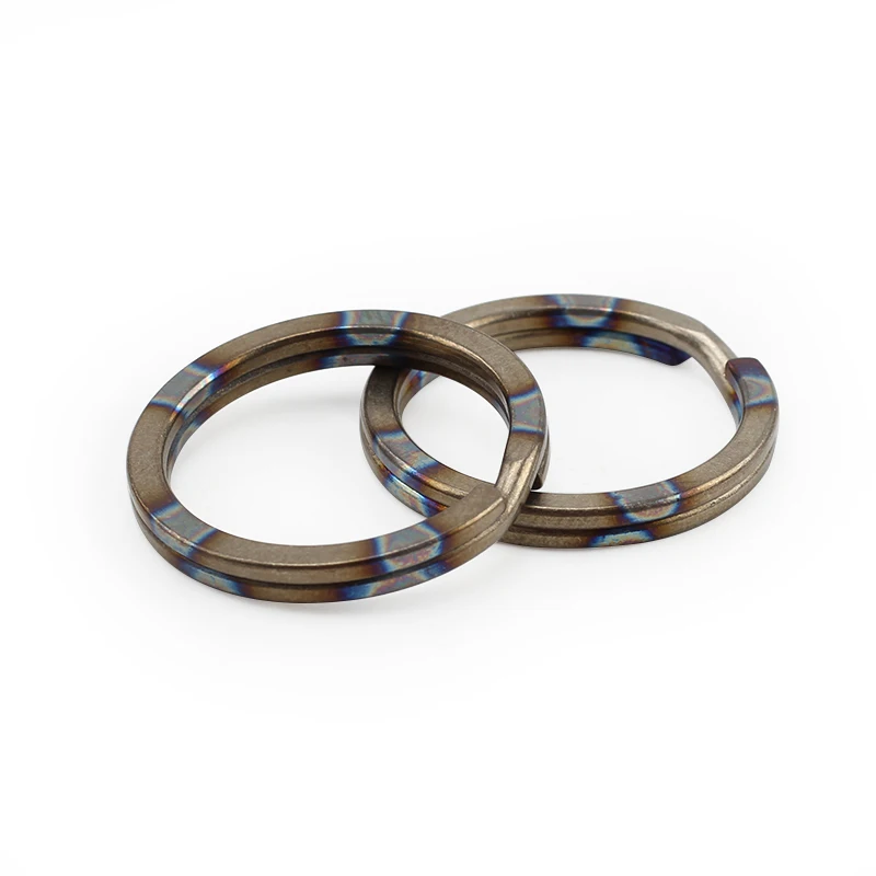 2pcs Titanium Alloy Hanging Ring Outdoor Small Tool  25mm Key Ring Climbing