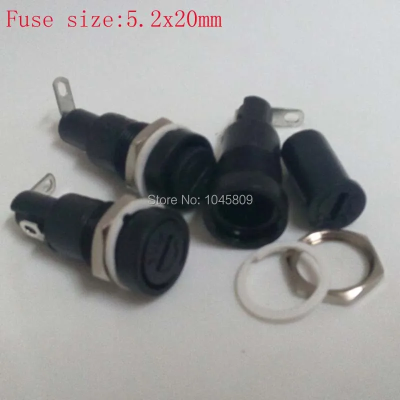 10 Pcs Per Lot Fuse Holder For 5x20mm Fuse R3-11 10A 250V Mark UL/CSA