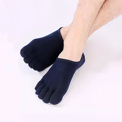 5 Paren/partij Zomer Mannen Vijf Vinger Sokken Katoen Mode Teen Sokken Onzichtbare Antislip Enkel Ademend Anti-Slip Boot Sokken vrouwen
