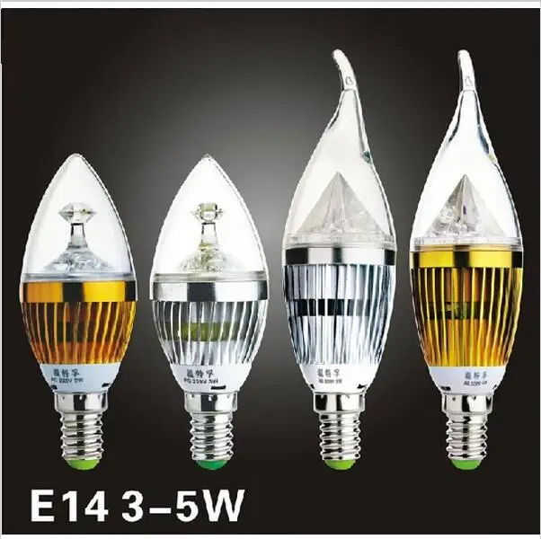 

Free Shipping High Quality LED candle light bulb lamp High brightnes 5W 4w 3w E14 AC220V 230V 240V led Cold white/warm white