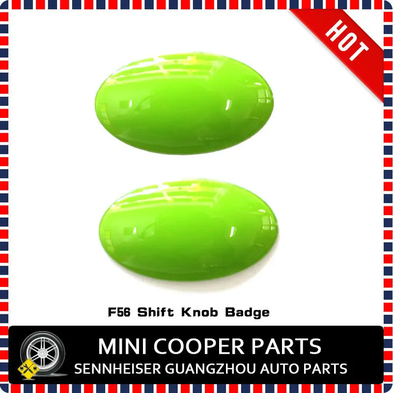 Brand New ABS Material UV Protected Green Color Mini Ray Style Shift Knob Cover For mini cooper F56 AT Option (2 Pcs/Set)