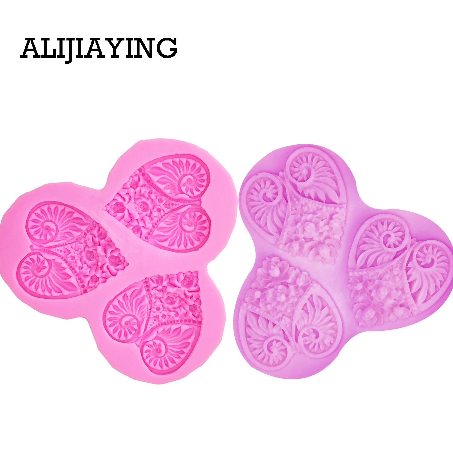 M0048 Wedding Cake Decoration Heart-shaped Sugar Craft Tool Rose Love Fondant Form Silicone Mold Chocolate Diy Baking