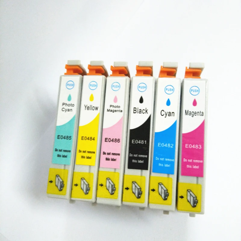 einkshop T0481 T0486 Ink Cartridge For Epson Stylus Photo R200 R300 R340 R300 R300M R320 RX500 RX600 RX620 RX640 Printer