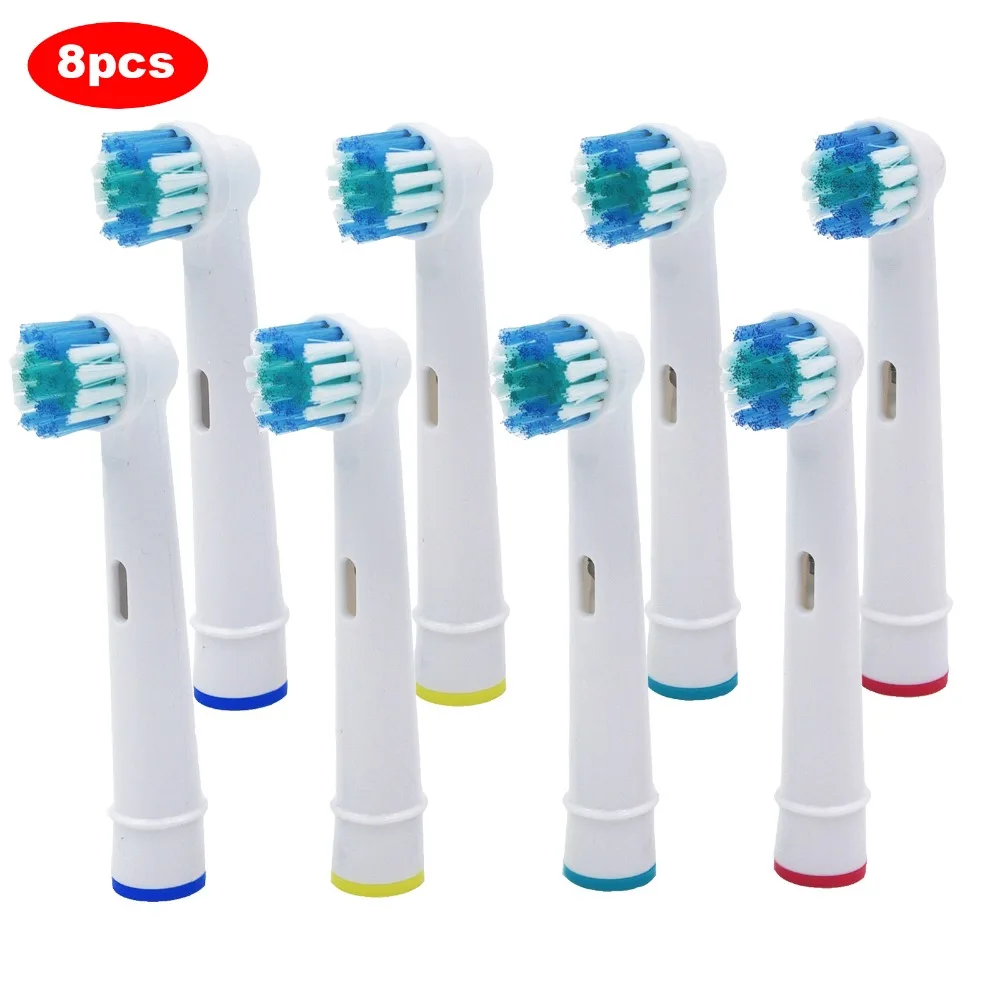 8 sztuk wymienne główki do szczoteczki elektrycznej Oral-B Advance Power/Pro Health/Triumph/3D Excel/Vitality Precision Clean