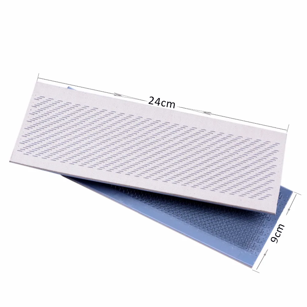 

24cm x 9cm Hair Drawing Mat Pu Skin Pad Holder for Bulk Brazilian Indian Hair Extension Styling Tools