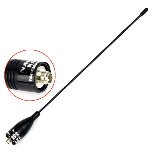 NAGOYA NA-666 SMA-F Soft Antenna VHF+UHF 50W for Radio BAOFENG Kenwood RETEVIS