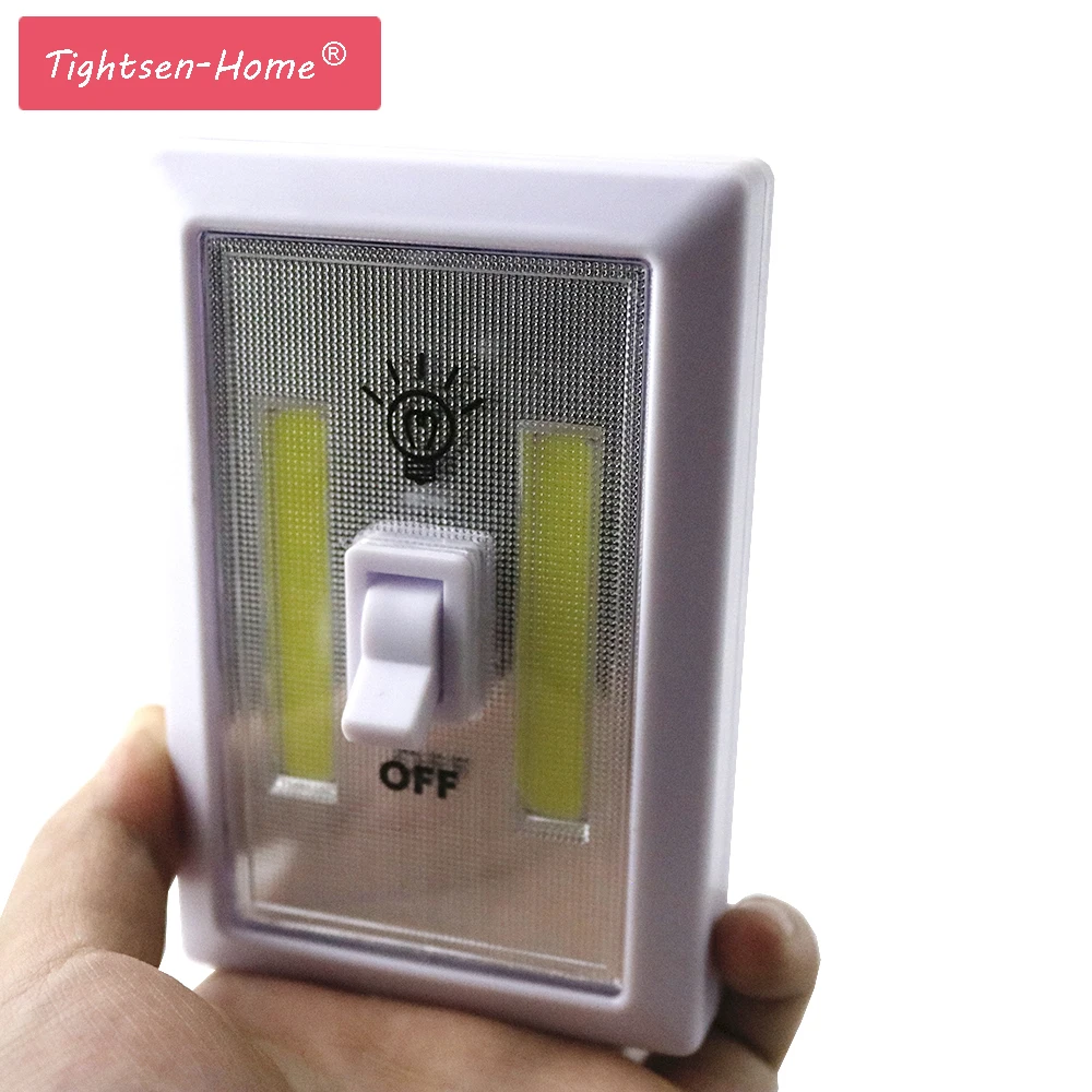 

Magnetic LED COB Switch Light Wall Night Lights Cordless Lamp Battery Operated Cabinet Garage Closet Camping Emergency Indoor