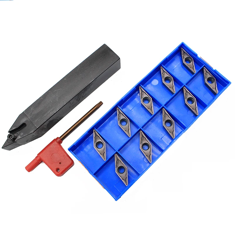 Carboneto de Inserção para Torno Cnc Torneamento Cortador Titular Ferramentas Titular Svvcn2023k16 Peças Mais 10 Pc9030 Vcmt160408-hmp