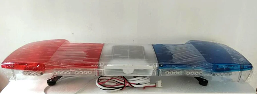 120cm 56W Led Car warning lightbar,Ambulance Fire truck emergency lights+100W Loudspeaker+100W Police Siren amplifier,waterproof