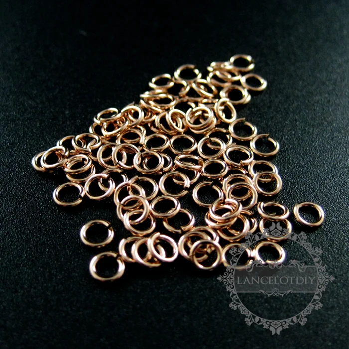 

22gauge 0.64x3.5mm rose gold filled high quality color not tarnished single jump ring DIY supplies findings jumpring 1543001