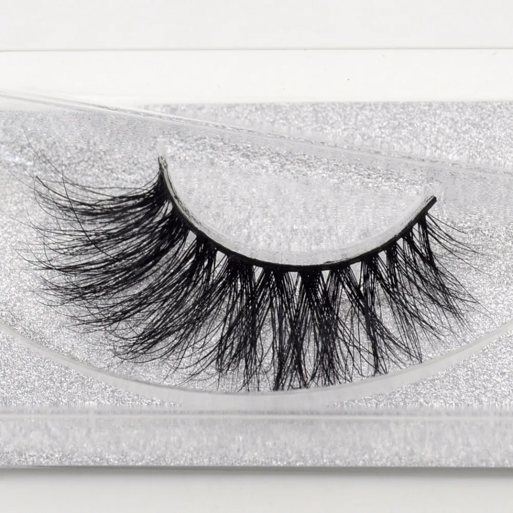 Visofree ขนตานุ่มขนตายาว cilios maquiagem ขนตาปลอมด้านบนจริง Mink แต่งหน้าหนาเซ็กซี่ 3D Mink lashes A21