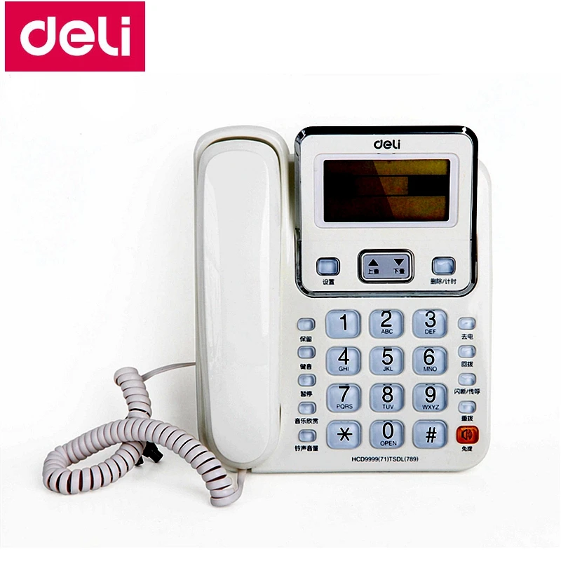 Deli 789 seat type telephone set corded telephone 3.5