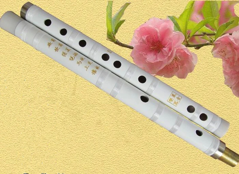 Chinese Flute Dizi C D E F G Key White Color Flute Open Hole Musical Instruments Flauta Transverse Flute Handmade Chinese Flute