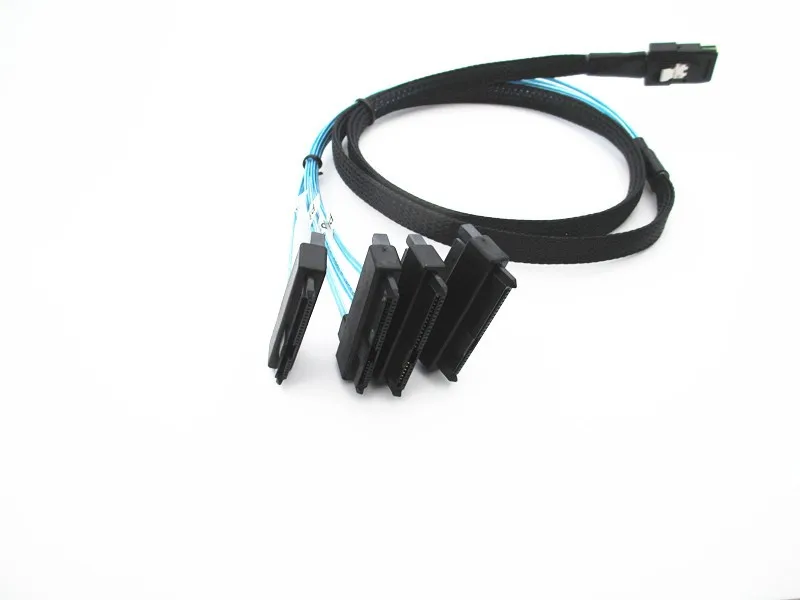 Mini SAS 36PIN SFF-8087 to (4) SFF-8482 connectors with SATA power 1M