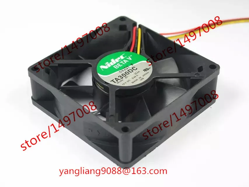 

Nidec B35065-33 MAR DC 12V 0.49A 80x80x25mm Server Cooling Fan