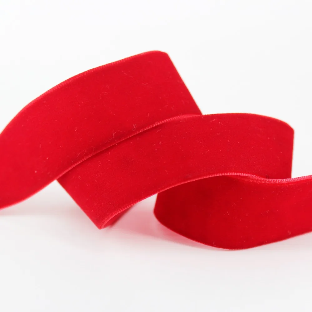 Velvet Ribbons 6 9 13 16 25 38 50 MM 7/8 1/2  1-1/2 Inch Handmade DIY  Wedding Decorative Wrap Gift Red White Black