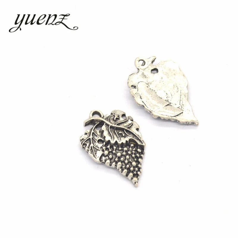 YuenZ 15 pcs 2 colors Antique silver color grape Charms Zinc Alloy necklace,earring bracelet jewelry DIY handmade 23*15mm K03