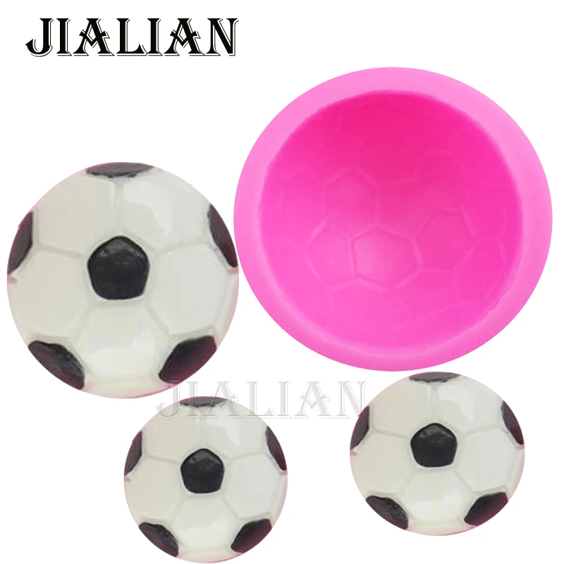 Football cooking Mould silicone mold ball soap mold fondant sugar process molds DIY cake decoration tools baking utensils T0960