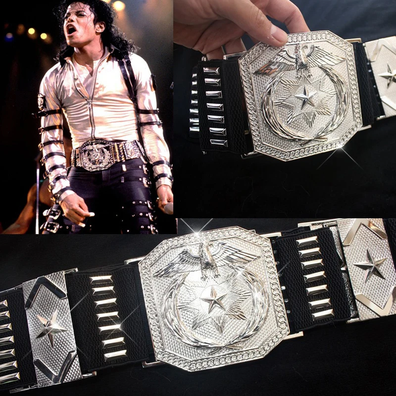 Michael Costumes Jackson Silver Metal Belts in Japen for impersonator