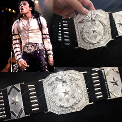 Michael Jackson Disfraces cinturones de Metal plateado en Japón para suplantador