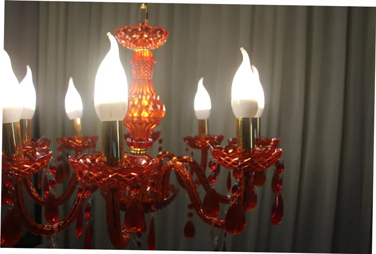 New style wedding table decoration centerpiece red lightting crystal candelabra votive holder candle holders senyu87