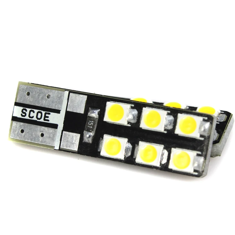 Dla Citroen C3 Pluriel dla C3 Picasso SCOE nowy 2X 12SMD LED żarówka przednie światła parkingowe przednie światło obrysowe boczne źródło Car Styling